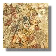 Mayan Mural _Shaman _Warrior_ King_ Diety